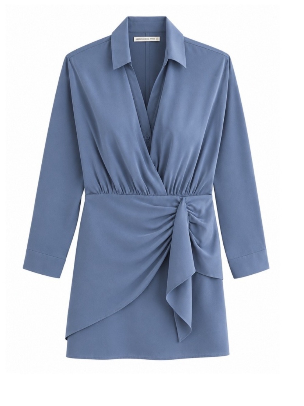 Abercrombie and Fitch, Lg, Blue Long Sleeve Dress